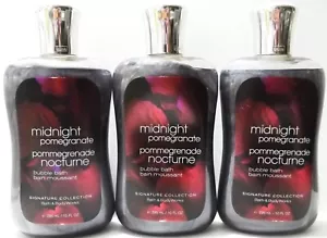 Bath & Body Works MIDNIGHT POMEGRANATE Bubble Bath, 10 oz/295 mL, NEW x 3 - Picture 1 of 3