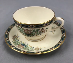 Vintage Lenox Mystic Cup & Saucer Black Backstamp Mark - Bild 1 von 9