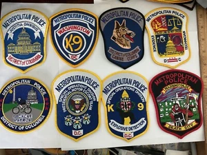 Metropolitan Police DC collectable patches new full size 8 different titles - Picture 1 of 9