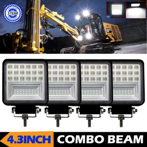 4PCS LED WORK LIGHTS for Caterpillar Skid Steers Excavator Forklift Loader Light - Picture 1 of 7