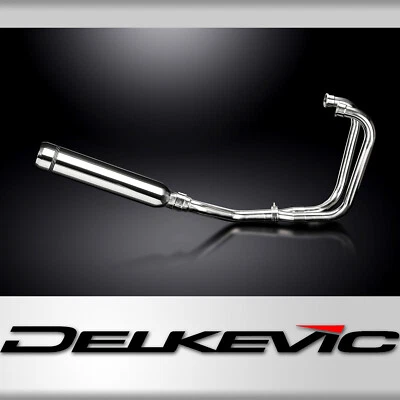 Honda CB450 CL450 1969-1974 Full Exhaust 2-1 410mm Stainless Bull Nose Silencer - Image 1 of 4