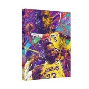LeBron James | Sports Wall Art | Canvas | Los Angeles Lakers - Picture 1 of 3