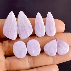 4 Paar 104 kt natürlicher Kunzit Cabochon Edelstein Paar Lot 16 x 12-30 x 15 mm #14520 - Bild 1 von 5