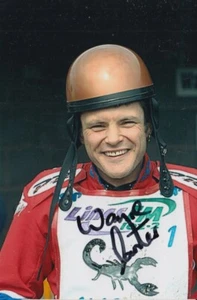 FOTO 6X4 FIRMADA A MANO POR WAYNE CARTER AUTÓGRAFO SCUNTHORPE SPEEDWAY - Imagen 1 de 1