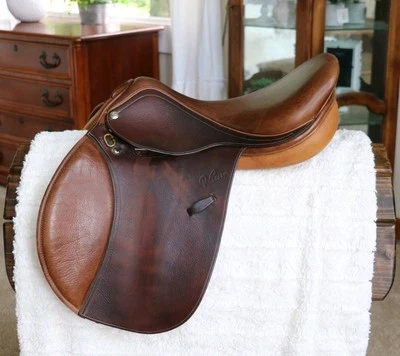 Silla de montar 16,5" R Pessoa XCH Rodrigo Inglés Cazador/Saltador con Árbol Ajustable Foto 1 de 4