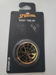 Marvel Spiderman Black and Gold Webb Magsafe Spinpop Phone Grip NEW - Bild 1 von 8