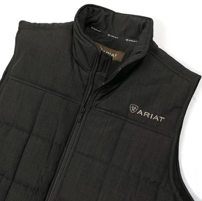 MINT Ariat Crius Insulated Puffer Vest Men's XL Gray Quilted Technology /Phantom - image 1 of 4