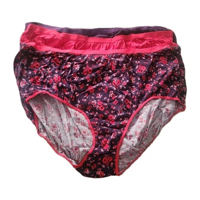 Comfort Choice Talla Lote de 3 bragas cortas 100 % algodón nuevas sin etiquetas talla Queen Foto 1 de 3