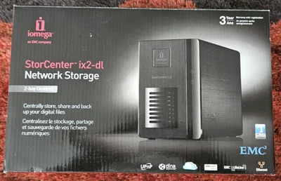 IOMEGA IX2-DL (LENOVO) NAS 2 Bay w 2x4TB Hitachi Deskstar in original Box L@@K - Image 1 of 4