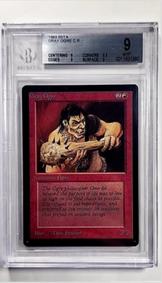 1993 MTG Magic The Gathering LEB Beta Vintage Gray Ogre BGS 9 Mint - Image 1 of 3