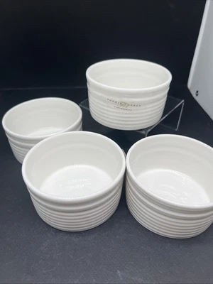 4 Sophie Conran para Portmeirion Ramekins blancos 9 cm nuevos con etiquetas Foto 1 de 4