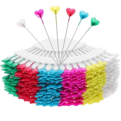  216 Pcs Liebe Herzförmige Perlennadel Schneidernadeln Große Nähstifte - Bild 1 von 4