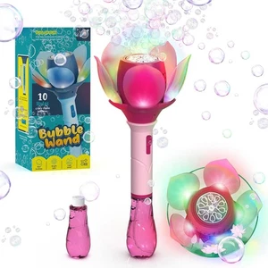 PANACARE Blumen Seifenblasenstab, Elektronische Seifenblasenmaschine Kinder mit - Bild 1 von 14