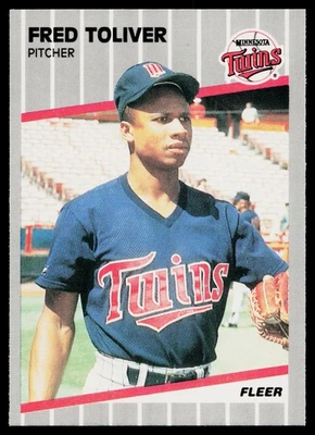 1989 Fleer Fred Toliver #126 Minnesota Twins - Image 1 of 2