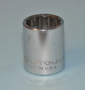 Craftsman Vintage 15/16" 12 Point 1/2" Drive Shallow Socket USA G 47513 - Picture 1 of 5
