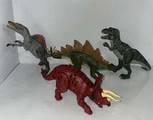 Dinosaurios Posables Con Sonido Rugiente Y Ojos Iluminados Conjunto De 4 Galaxia Infantil - Imagen 1 de 9