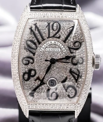 Franck Muller Cintree Curvex Custom Diamonds Iced Out Tonneau 8880 B SC DT - Image 1 of 4