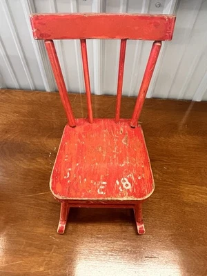 Hummel’s Good Furniture Antique Vintage Salesman Sample Chair Original Finish - Image 1 of 4
