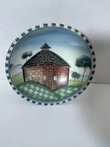 Cuenco de madera casa de campo decorativo - Imagen 1 de 3