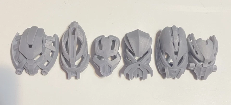 3D Printed Bionicle Masks-Hero’s Of The Lost Set - Image 1 of 1