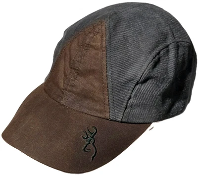 De colección BULA X Sombrero de Cera Browning Gorra Bordada de 5 Paneles Buck Duck Lona Correa Foto 1 de 4