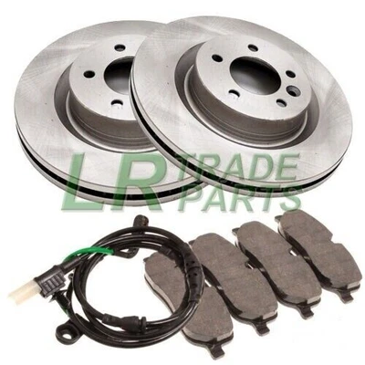 FITS RANGE ROVER SPORT TDV6 & V8 FRONT BRAKE DISCS PADS SENSOR KIT DISC PAD SET - Image 1 of 2