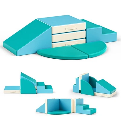 5 Piece Climb and Crawl Activity Playset Soft Foam Blocks for Toddler Learning - Image 1 of 4