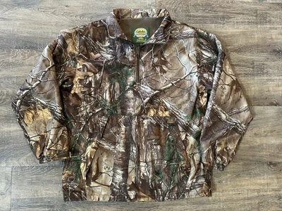 Cabelas Camo Jacket Mens M Dry Plus Real Tree Extra Lightweight Kangaroo Pouch - Image 1 of 4
