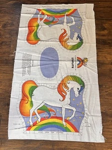 Vintage 1983 Rainbow Brite Starlite Pferd schneiden & nähen Kissen Spielzeug Stoff Panel - Bild 1 von 5