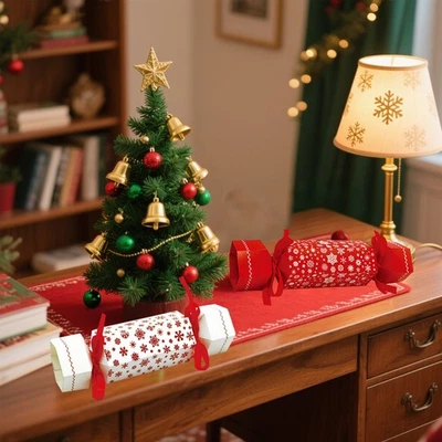 Cajas de regalo de Navidad 40 piezas - Papel multicolor fiesta galletas dulces golosinas Foto 1 de 4