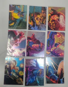1994 Marvel Masterpieces - POWER BLAST - Komplettsatz mit 9 Steckkarten - Bild 1 von 2