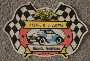 Parche de carreras Nazareth Speedway PA planchado de colección difícil de encontrar viaje auto coche recuerdo raro - Imagen 1 de 4