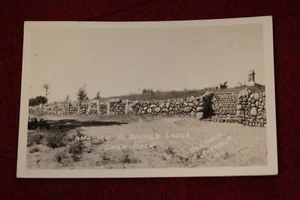 Annäherung an Becker Lodge, Camp Mack, Milford Indiana Postkarte - Echtfoto RPPC - Bild 1 von 2