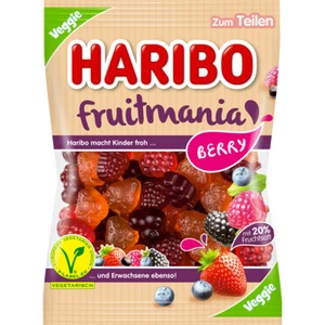 Haribo Fruitmania Berry mit Fruchtsaft und Beeren Veggie 160g - Bild 1 von 1