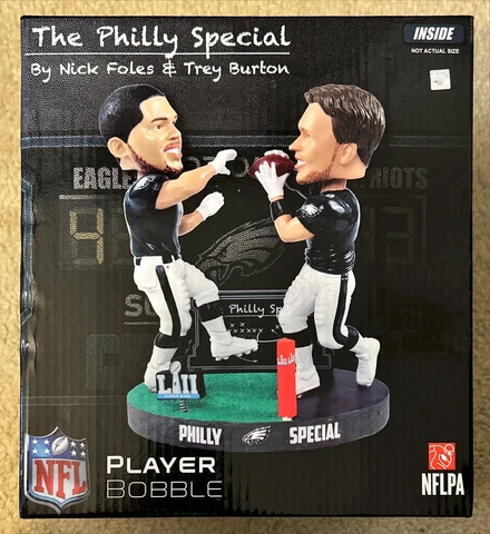 Burton & Foles PHILLY SPECIAL Philadelphia Eagles SUPER BOWL LII Bobblehead Cover