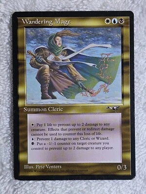 MTG Wandering Mage - Alliances (ALL) 1996 Magic the Gathering Card Rare LP - Image 1 of 4
