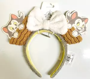 Cerchietto orecchie nuovo con etichette Disney Loungefly Pinocchio - Figaro Minnie Mouse adulto - Foto 1 di 1