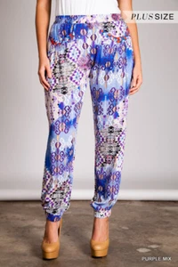 Pantalones para correr UMGEE ligeros con estampado azul puños elásticos bolsillos XL 1X - Imagen 1 de 4