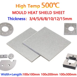 High Temp 500℃ Mould Heat Shield Sheet Thermal High Temp Insulation Fire Board - Picture 1 of 11