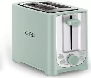 BELLA 2 Slice Toaster With Auto Shut Off - Extra Wide Slots And Removable Crumb - Picture 1 of 6