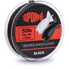 BRAIDED SHOCKLEADER BLACK SPOMB TETE DE LIGNE