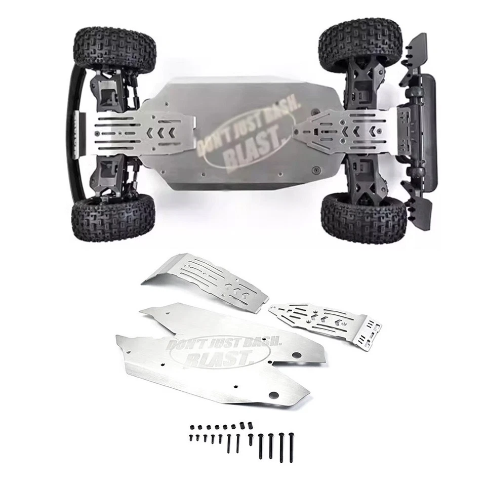 Upgrade For ARRMA 1/8 MOJAVE 4S RC Metal Chassis Armor Axle Protector Plate Set - Image 1 of 4