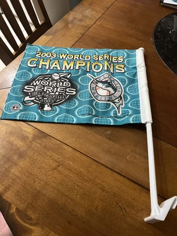 MLB Florida Marlins World Series Champions 2003 Double Sided Car Window Flag Cover