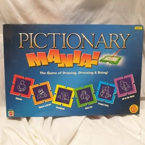 Mattel Pictionary Mania Board Game Preloved Free Post Aust - Picture 1 of 12