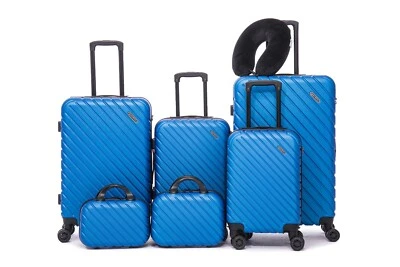 7ER REISEKOFFER REISEGEPÄCK SOCIÉTÉ ROYAL BLAU ABS gateBAG NEU - Bild 1 von 4