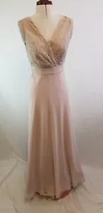 Debut Nude Lace Evening dress size UK 10 - Picture 1 of 8