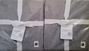 2 Pottery Barn PEACE & QUIET Noise-Reducing 3-IN-1 Blackout Drapes 50x108"~ GRAY - Picture 1 of 3
