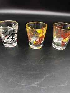 Vintage 50er Jahre 3er Set Schnapsgläser "Down The Hatch" Here's Looking at You" sehr guter Zustand - Bild 1 von 4