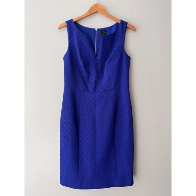 Worthington Women's Purple Textured Stretch Sleeveless Sheath Dress Size 10 - Image 1 of 4