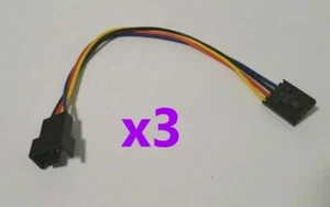 Cavo adattatore ventola PC da 5 pin a 4 pin / 3 pin PWM scheda madre Dell 6" ~ lotto x3 PCS - Foto 1 di 4